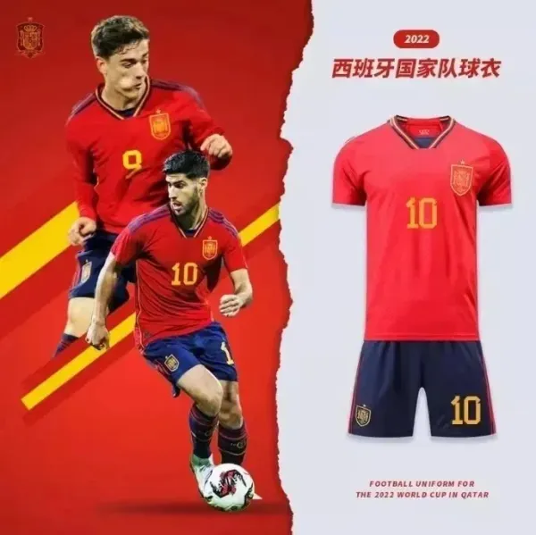 Spain National Team Away Kit 2021 White Jersey Set with Ramos 15 - 4