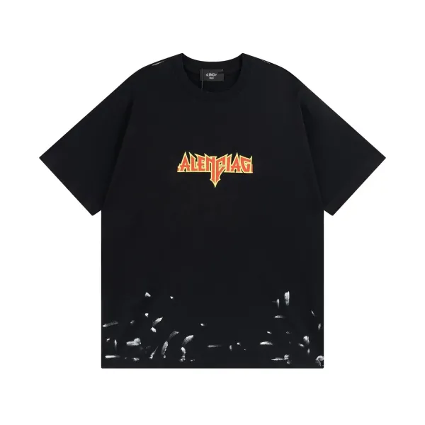 Balenciaga Logo Graphic Black T-Shirt - 1