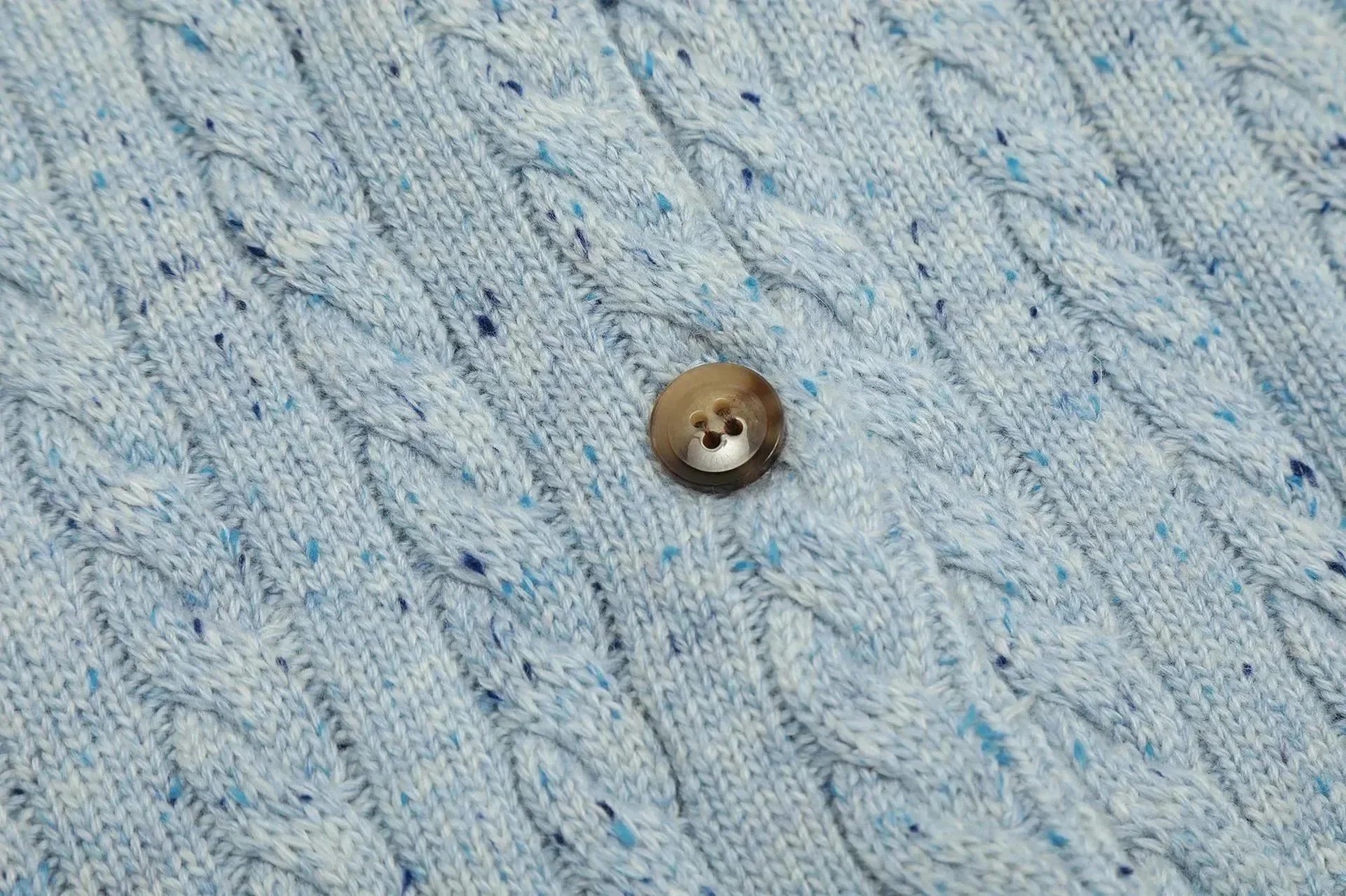 Polo Ralph Lauren Cable Knit Cardigan Light Blue - 8