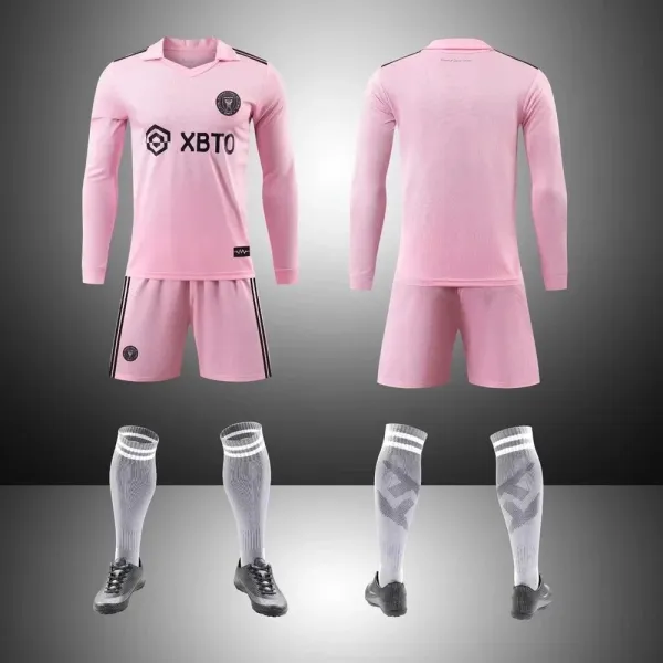 Inter Miami CF x XBTO Pink Away Kit Soccer Jersey Set - 1
