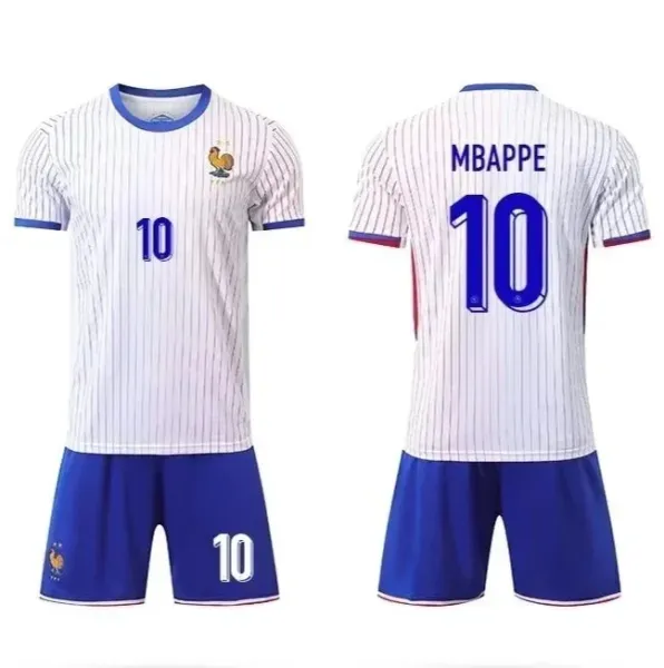 France National Team 2022-23 Home Jersey Navy Blue Mbappé #10 - 6