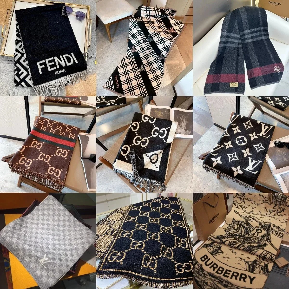 Burberry/LV/Fendi  Scarf（20+ style）