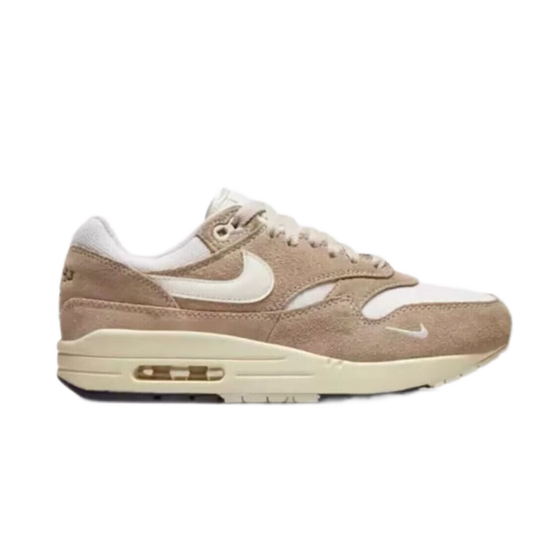 Nike Air Max 1 Light Gray and Charcoal Sneakers - 5