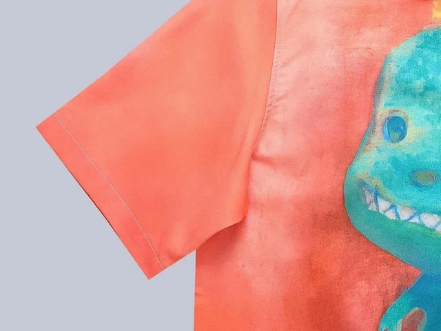 Loewe Shirts Short-Sleeve Graphic Button-Up Shirt product detail image 4
