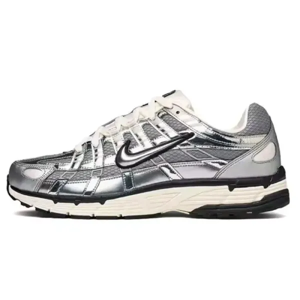 Nike P-100 Silver Metallic Running Shoes - 1