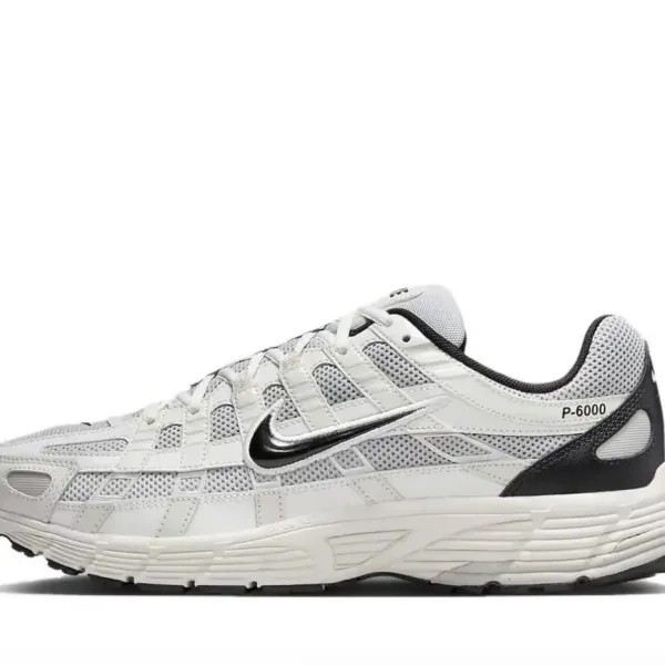 Nike P-6000 White/Black Running Shoes - 1