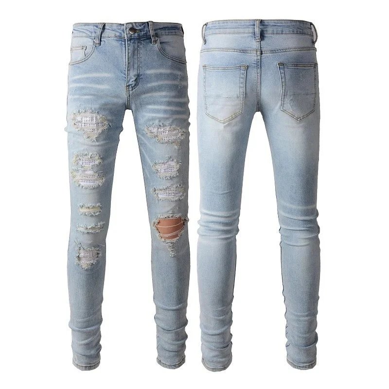 Gallery Dept. Leopard Patch Distressed Black Jeans - 3