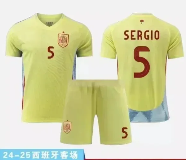 Spain National Team Away Kit 2021 White Jersey Set with Ramos 15 - 11