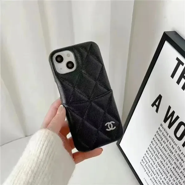 Chanel Quilted Phone Case Black Phone-Case - 1
