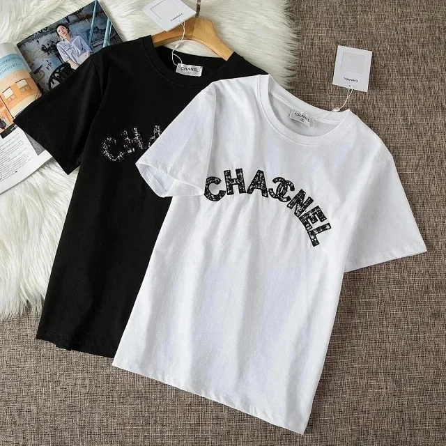 Chanel T-Shirts Logo-Print product detail image 7