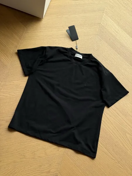 Saint Laurent Monogram Logo Black T-Shirt - 5