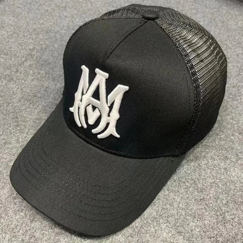 Amiri Drip Logo White Mesh Back Baseball Cap - 11