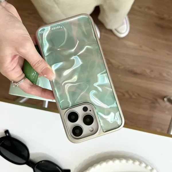 Clear Wave Effect Phone Case Silver Gray Phone-Case - 7