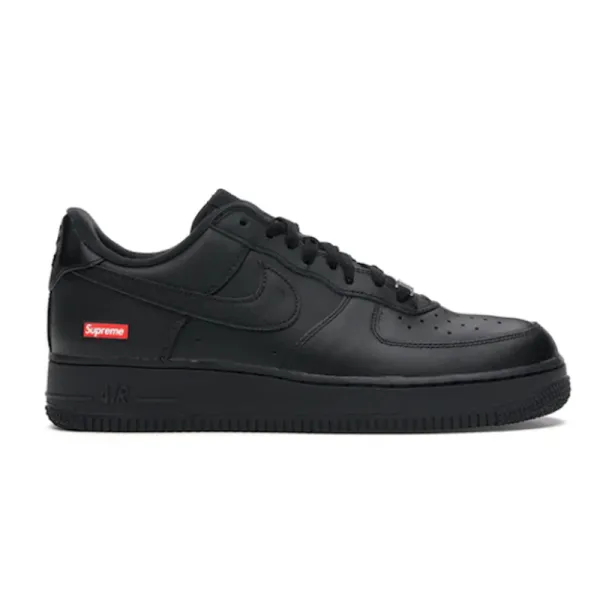 Supreme x Nike Air Force 1 Low Black Sneakers - 2