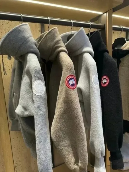 Unidentified Oversized Fleece Hooded Jacket in Heather Gray Outerwear - 5
