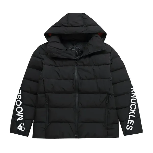 Moose Knuckles Logo Patch Puffer Vest Black - 11