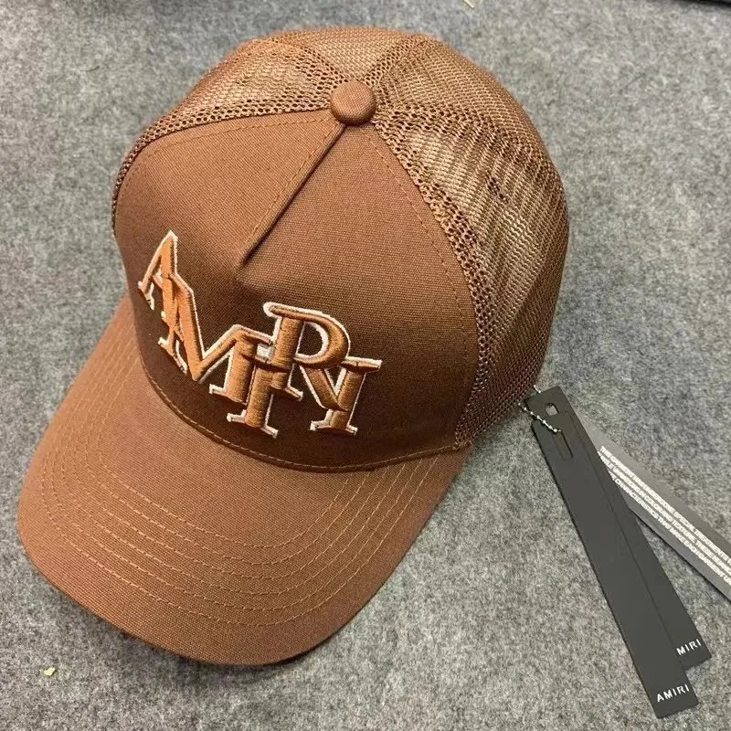 Amiri Drip Logo White Mesh Back Baseball Cap - 9
