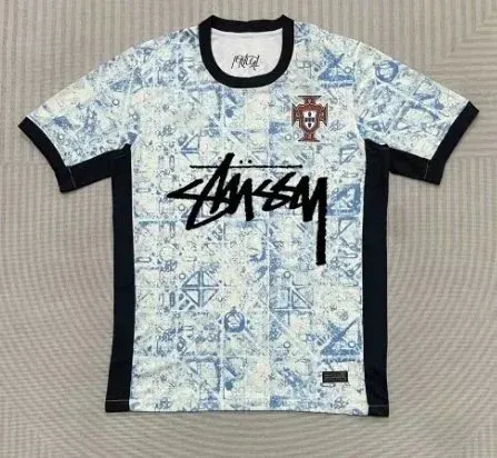 Stüssy x Portugal National Team Jersey Red Football Shirt - 12