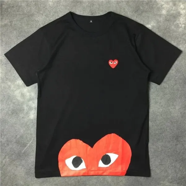 Play Comme des Garçons Heart Eyes Patch Gold Embroidered Accessory - 11
