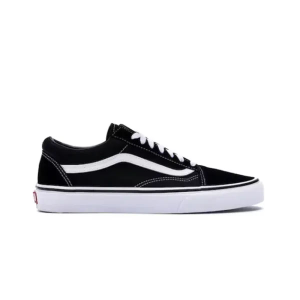 Vans Old Skool Black and White Skateboard Shoes - 2