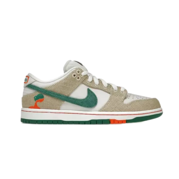 Nike Dunk Low Pine Green White Sneakers - 27