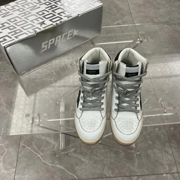 Golden Goose Sky-Star White Red Star Sneakers - 4