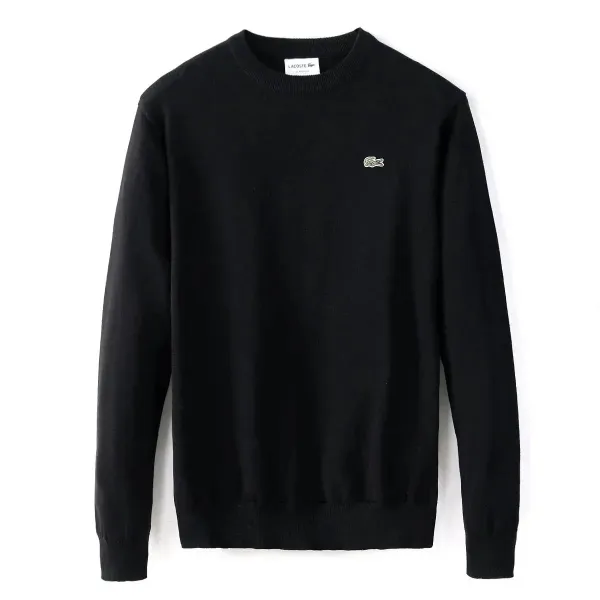 Lacoste Ribbed Zip-Up Sweater Navy - 6