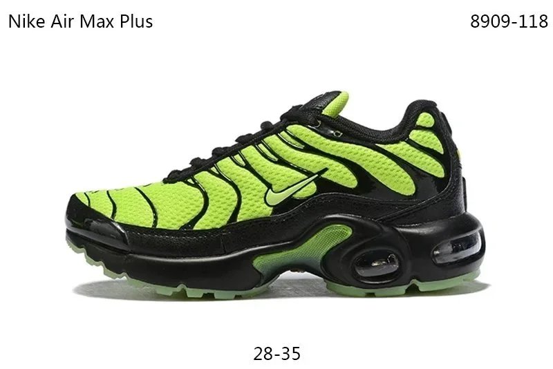 Nike Air Max Plus Black Blue Pink Grid Sneakers - 25