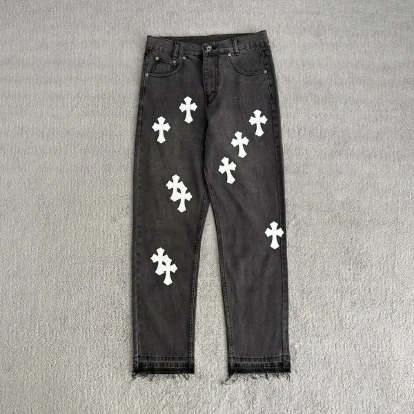 Gallery Dept. Cross-Embroidered Utility Pants Gray - 16