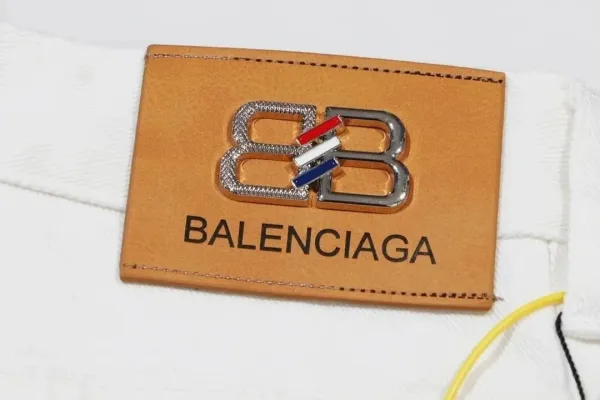 Balenciaga Distressed Wide-Leg Jeans Dark Wash - 12
