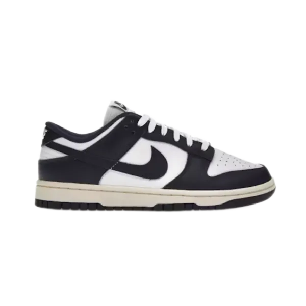 Nike Dunk Low Navy and White Sneakers - 1