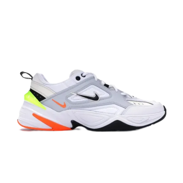 Nike M2K Tekno White/Neon Orange/Green Sneakers - 1