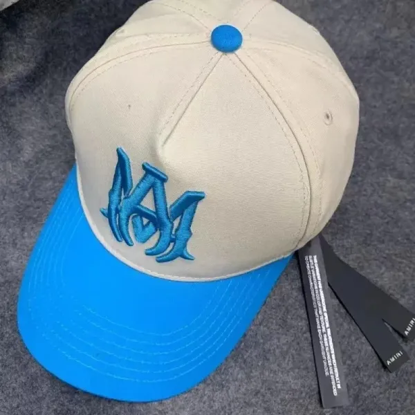 Amiri Logo Embroidered Two-Tone Baseball Cap - 1