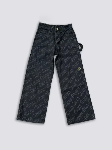 Gallery Dept. Cross-Embroidered Utility Pants Gray - 24