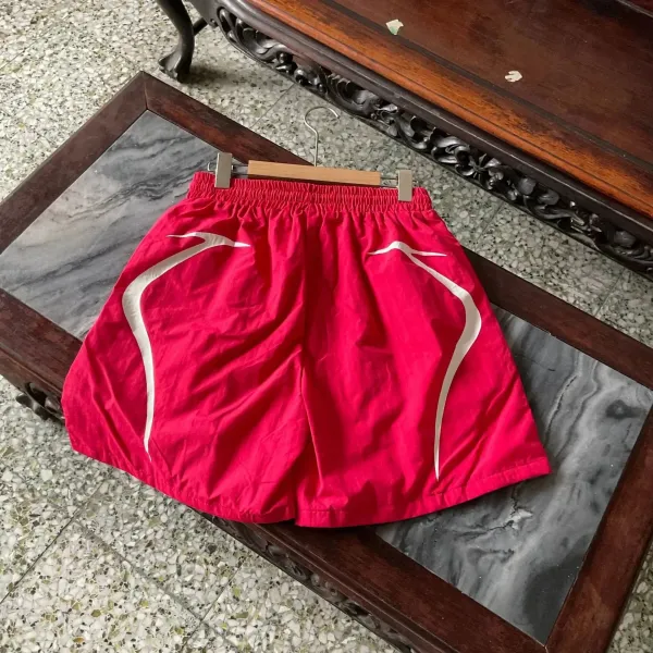 Hellstar Arc Shorts Burgundy - 4