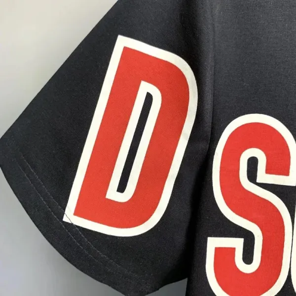 Dsquared2 Maple Leaf Print White and Red T-Shirt - 5