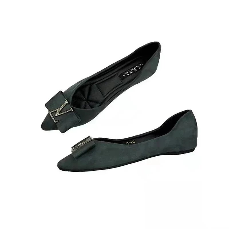 Louis Vuitton LV Bow Flat Black Pointed-Toe Loafers - 5