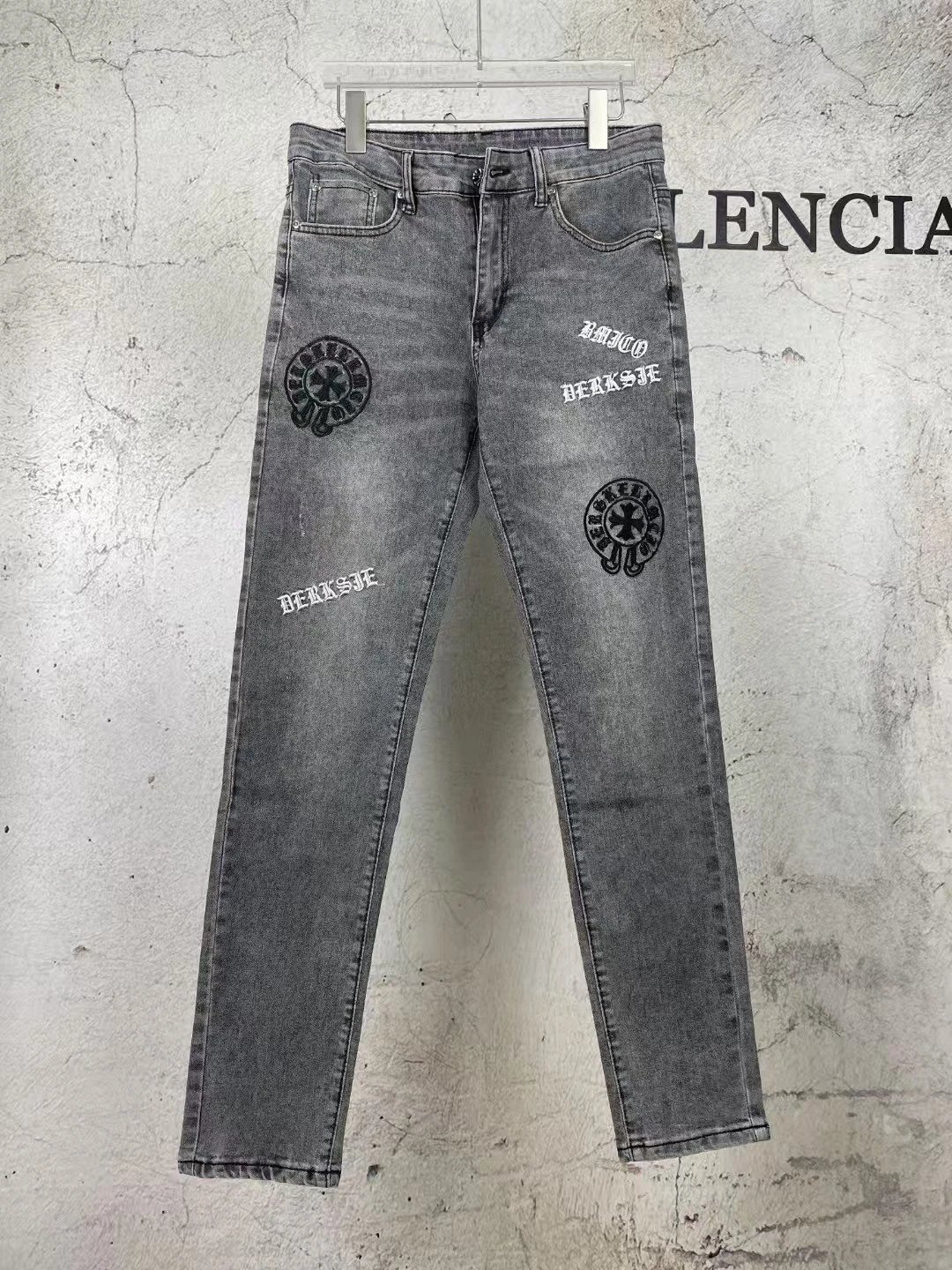 Gallery Dept. Cross-Embroidered Utility Pants Gray - 32