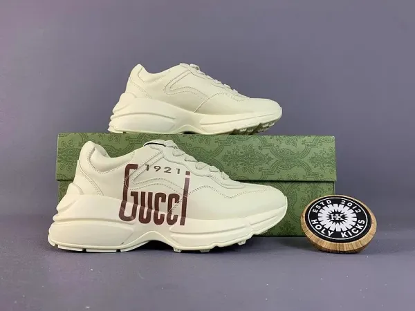 Gucci Rhyton Low White and Royal Blue Sneakers - 6