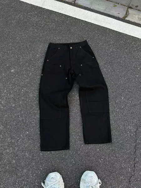 Gallery Dept. Cross-Embroidered Utility Pants Gray - 36