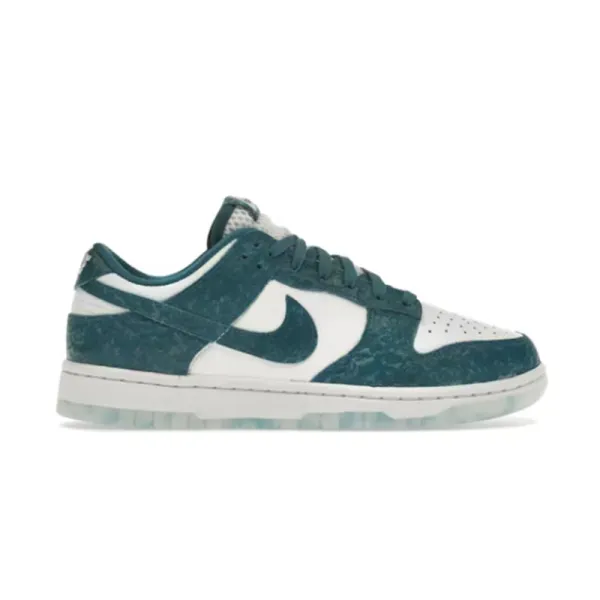 Nike Dunk Low Pine Green Marble Sneakers - 2
