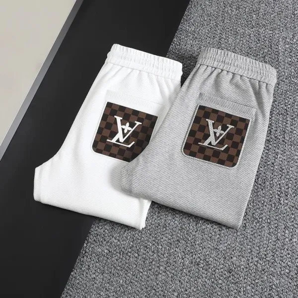 Louis Vuitton Monogram Patch Sweatpants Gray - 3