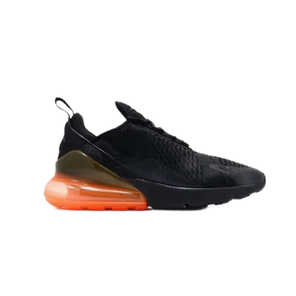 Nike Air Max 270 Black/Orange Running Shoes - 1