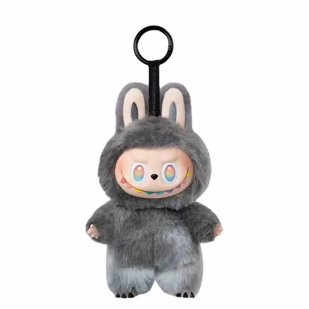 Labubu x Pop Mart Gray Furry Bunny Keychain