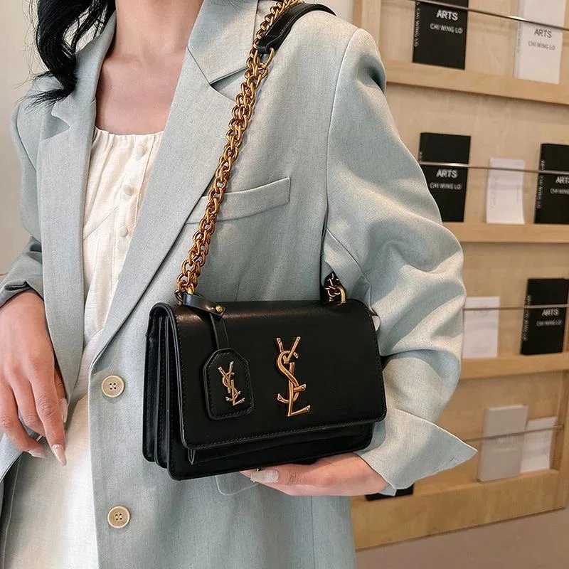 Saint Laurent Monogramme Chain Bag Black Shoulder Bag - 4
