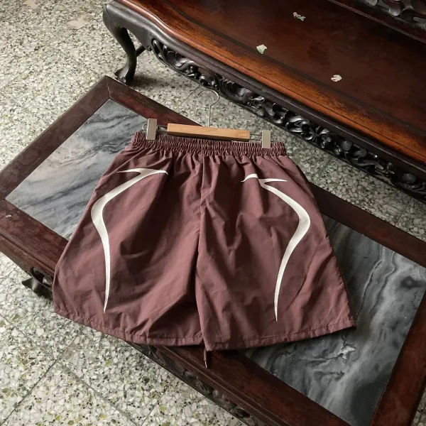 Hellstar Arc Shorts Burgundy - 6