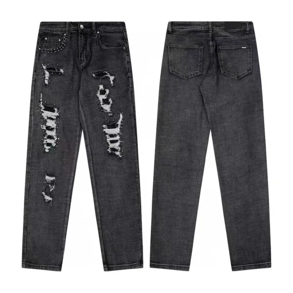 Gallery Dept. Cross-Embroidered Utility Pants Gray - 44
