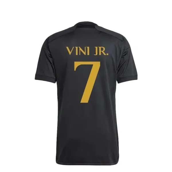 Adidas x Real Madrid Vini Jr. #7 Black Away Jersey - 1