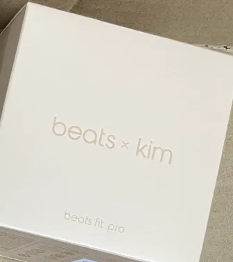 Beats x Kim Beats Fit Pro White Earphones - 1