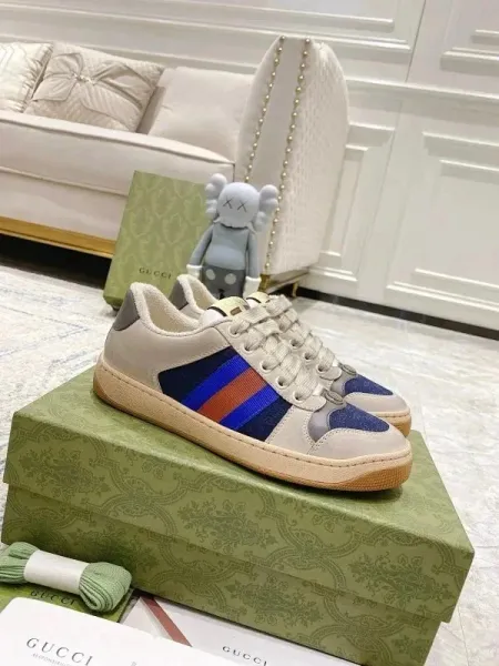 Gucci Ace Pineapple Embroidered White Sneakers - 4